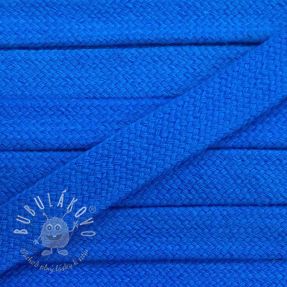 Bavlnená šnúra plochá 17 mm modrá