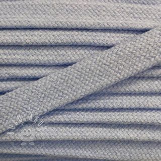 Bavlnená šnúra plochá 17 mm modrá bledá