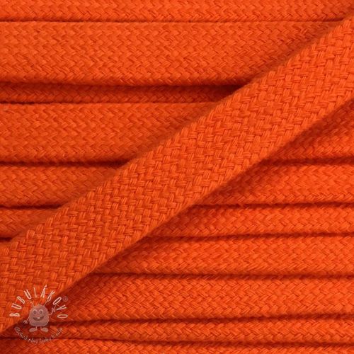 Bavlnená šnúra plochá 17 mm oranžová