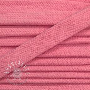 Bavlnená šnúra plochá 17 mm ružová bledá