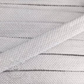 Bavlnená šnúra plochá 20 mm white