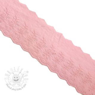 Krajka Double flower pink