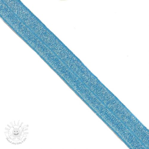 Lemovacia guma glitter 20 mm blue
