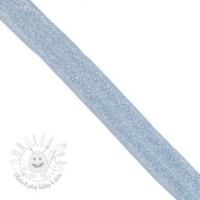 Lemovacia guma glitter 20 mm light blue