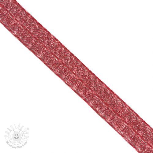 Lemovacia guma glitter 20 mm red