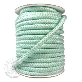 Polyesterová šnúra pletená ZIG ZAG light mint