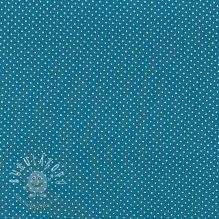 Bavlnená látka Petit dots indigo