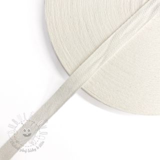 Keprová stuha bavlnená 15 mm off white
