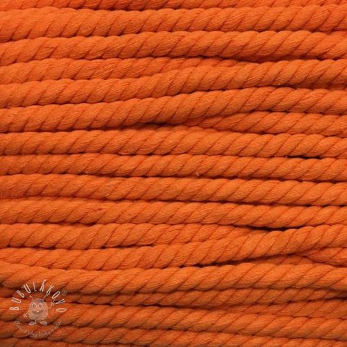 Bavlnená šnúra točená 12 mm oranžová