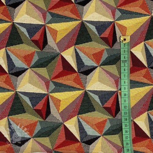 Dekoračná látka GOBELIN Colourful triangles