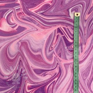 Dekoračná látka Liquid Paint purple digital print