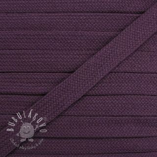 Bavlnená šnúra plochá 17 mm violet