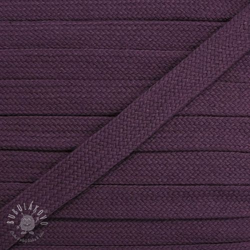 Bavlnená šnúra plochá 17 mm violet