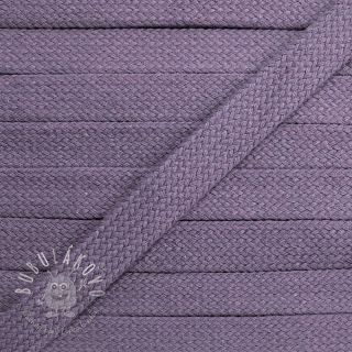 Bavlnená šnúra plochá 17 mm lavender