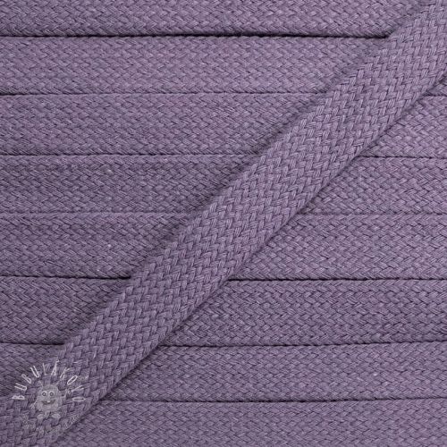 Bavlnená šnúra plochá 17 mm lavender