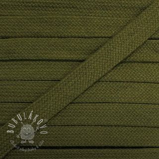 Bavlnená šnúra plochá 17 mm camo green
