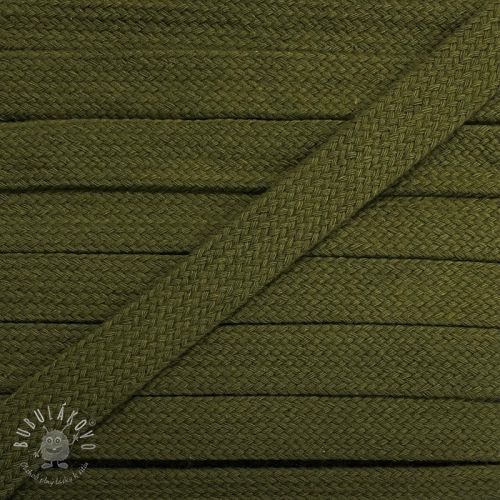 Bavlnená šnúra plochá 17 mm camo green