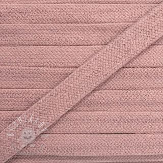 Bavlnená šnúra plochá 17 mm washed pink