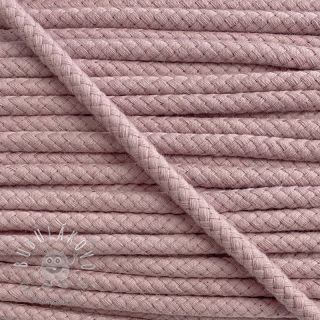 Bavlnená šnúra 8 mm washed pink