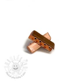 Kovová koncovka 25 mm copper