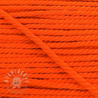 Bavlnená šnúra točená 5 mm neon orange