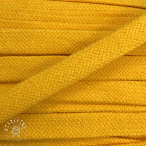 Bavlnená šnúra plochá 20 mm yellow