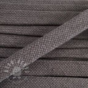 Bavlnená šnúra plochá 20 mm dark grey