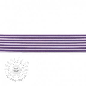 Guma hladká 4 cm Stripe purple