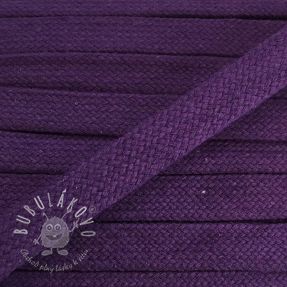 Bavlnená šnúra plochá 20 mm purple