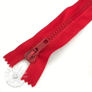 Zips kostený deliteľný 70 cm dark red