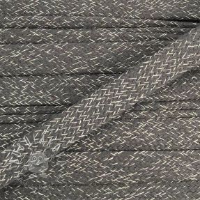 Bavlnená šnúra plochá 20 mm Melir grey