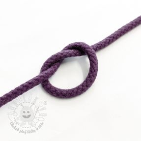 Bavlnená šnúra 5 mm violet