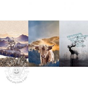 Teplákovina Nordic cattle PANEL digital print